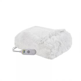 84667762 Serta 50 Inch X60 Leena Shaggy Faux Fur Electric Throw Blanket Ivory