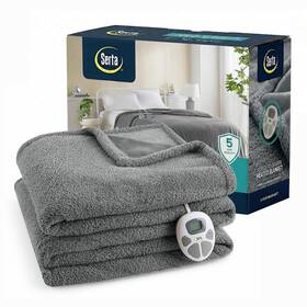 B0djw3m7mx Serta Heated Blanket Electric Twin Size Soft Warm Fuzzy Heating