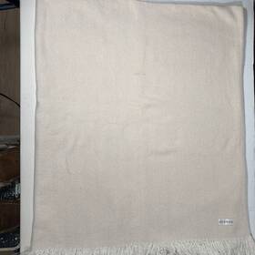 Sferra 780870558893 Fine Linens 100% Cotton Throw Blanket Herringbone Made In Italy 52 Inch X60