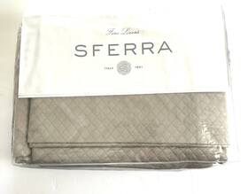 Sferra 780870565242 Bari Taupe Cotton Blanket Coverlet Long Staple Diamond Pique King Sz New