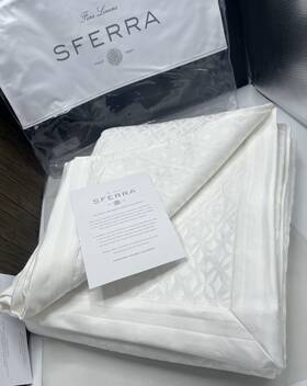 Sferra 780870722898 1 497 Giza 45 Quattro Cotton King Silky Blanket Cover Coverlet White New