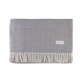 Comin18ju049842 Sferra Celine Throw Blanket 51 Inch X 71 Charcoal