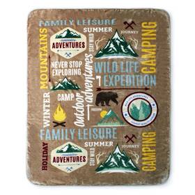 Shavel 718498951796 Hi Pile Incredibly Soft Warm Snuggly Throw Jumbo - Camping