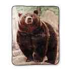 Shavel Home Products Brown Bear Throw Blanket Soft New Free Usps Shipping 718498092147