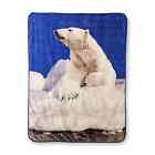 Shavel Home Products Polar Bear Throw Blanket Soft New Free Usps Shipping 718498092192