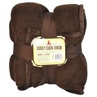 Sherpa Chocola Throw Cabin Cuddly Blanket Oversized Reversible 60in. 70in.