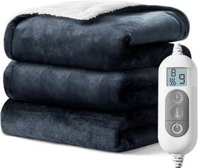 Hb189nc-5060 Shodu Electric Blanket Heated 50&apos &apos 60&apos Blue White