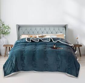 4927 Showylive 4927/817.25 Extra Thick Blanket For Sofa Recliner Bed Soft Plush Throw Comforter