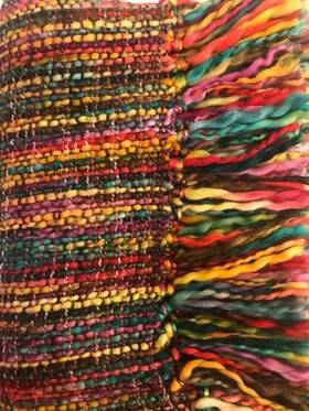 Signals 706199676582 Multicolor Knotted Fringe Throw Blanket