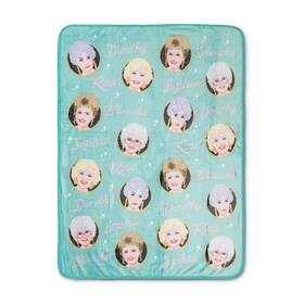 Gol9082aq Silver Buffalo The Golden Girls Character Faces Fleece Throw Blanket 45 X 60 Inches