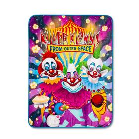 Mgh80325 Silver Buffalo Killer Klowns From Outer Space Characters Raschel Throw Blanket 45 X 60 Inches