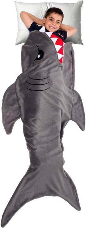 Tn-1213392 Silver Lilly Animal Tail Blanket - Plush Sleeping Bag For Kids
