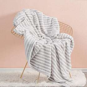 Simple&opulence 971022534443 Dot Velvet Throw Blanket Lightweight Striped For Sofa/bed/couch Ult