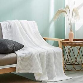 Simple&opulence Flannel Fleece Velvet Plush Throw Blanket 50x60 Inch