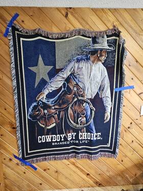 7378673 Simply Home Beginning Trail Cowboy By Chance Saddle Throw Blanket 50 Inch X 60