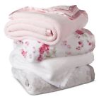 Simply Shabby Chic Vintage Cottage Pink 2 Ply Cozy Blanket Plush Thick Twin Nwt 490620206539