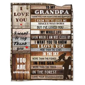 Sioqckis 799793194460 Grandpa Gifts For Blanket 80 Inch X60 Birthday From