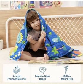 Sivio 696177332503 Weighted Blanket - All-natural 100% Cotton 7 Lbs 36 X 48