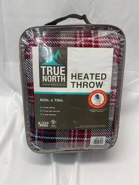 Sleep Philosophy 086569085030 True North Heated Throw 3 Heat Settings 60in X 70in