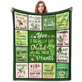 Dtyuia-vkyr06 Sletop Gardening Blanket Gifts For Women Stuff Mom Throw 50 Inch X40 Plant