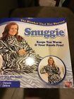 Sn-13 Snuggie Fleece Blanket With Sleeves Zebra