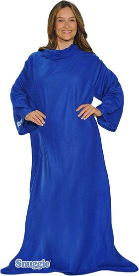 Snuggie 681013393442 The Original Wearable Blanket With Sleeves For Adults Blue