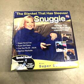 Snuggie 740275045657 Snuggie- The Original Wearable Blanket Blue New Old Stock