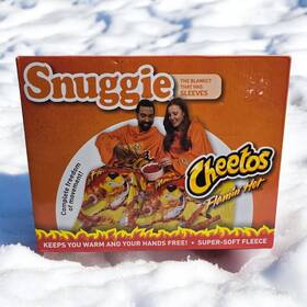 Snuggie 740275301340 Cheetos Flaminft Hot 71 Inch X54 The Blanket That Has Sleeves Opened Box