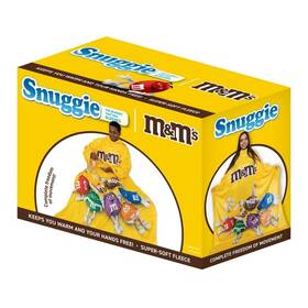 Snuggie 740275302460 M&ms Wearable Soft Fleece Blanket With Sleeves 71x54 New