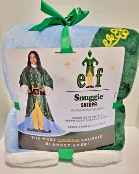 Snuggie 740275302842 Elf Wearable Blanket Sherpa Fleece Adults Cozy Throw Neworiginal Packing