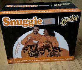 Sna63104 Snuggie Cheetos New-snuggie Super-soft Fleece Blanket With Sleeves 71x54 Inch Stay Cheesy