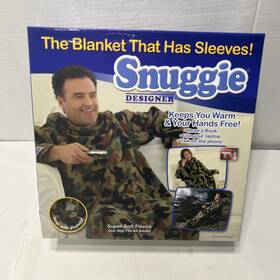 Sn481106 Snuggie Original Camouflage Adult Fleece Body Blanket With Pockets As Seen On Tv