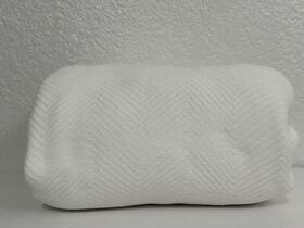 Sobel Westex 086569977939 Hotel Collection Cotton Blanket White Bed Cover Coverlet Chevron