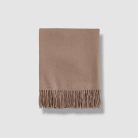 Sofia Cashmere 843692123257 Brown Fringed Luxury Throw Size 72 Inch X 56