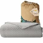 Soft 100% Cotton Thermal Blanket Twin Herringbone All-season Comfort
