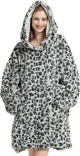 Swtblafkgy01 Softan Christmas Gifts For Women Mom Wife Girl Blanket Hoodie Oversized Wearable Blan