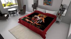 Solaron 690770011063 Aztec Blanket Korean Thick Heavy Weight Silk Soft Reversible Cobias B