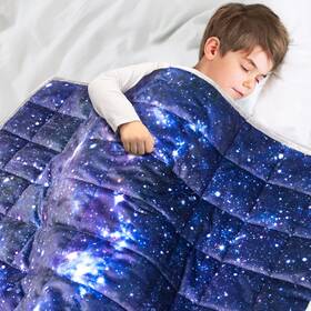 Solfres 897102689099 7lbs Weighted Blanket 41 X 60 Inches Printing Heavy 7 Pounds For Childre