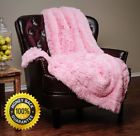 Solid-longfur-pink Chanasya Throw Blanket Soft 0727612891795