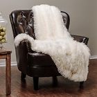 Solidlongfurivorywhite60x70 Chanasya Super Soft Long 817797022579
