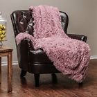 Solidlongfurpowderpink Throws Super Soft Long 817797022258