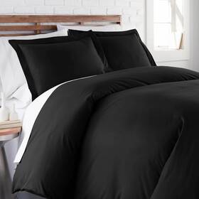 100-duv-blk-q Southshore Fine Living Inc. Queen Size Black Duvet Cover Full /