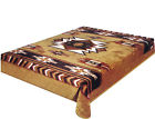 Southwest Design Brown Queen Blanket Warm Super Soft And Plush Mink Style Native 708812125194