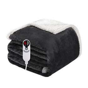 Beaming-365f Soypipo Electric Heated Blanket Full Size 72 Inch X84 Soft Flannel With Overheat Protect