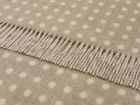 Ak19 Spott Bronte By Moon Merino Lambswool Throw Blanket Spot Beige Made In England 608912711801