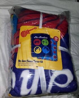 Springs Creative 887816332729 New Monkees The 60s Band Fleece Blanket 72x60 No Sew