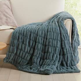 Springtree Home 810081443098 Micro Plush Throw Blanket For Couch Thick Faux Fur Fluffy Fu