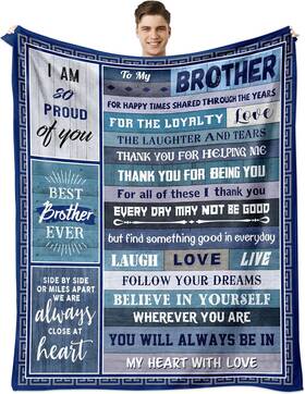 Huo5987 Sqovulw Gifts For Brother Blanket Fathers Day From Brothers Sister Birth