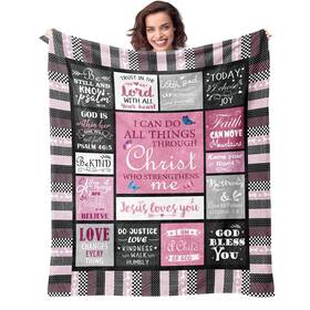 Ab-cjcri02-50 Standhustle Bible Blanket Religious Gifts For Women Jesus Loves You 50 Inch X60 Soft Throw Bl
