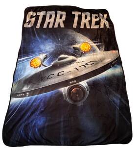 Star Trek 670711192204 Surreal Entertainment Uss Enterprise Fleece Throw Blanket 44 X 58